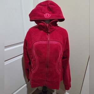 lululemon athletica Red Hooded Jacket